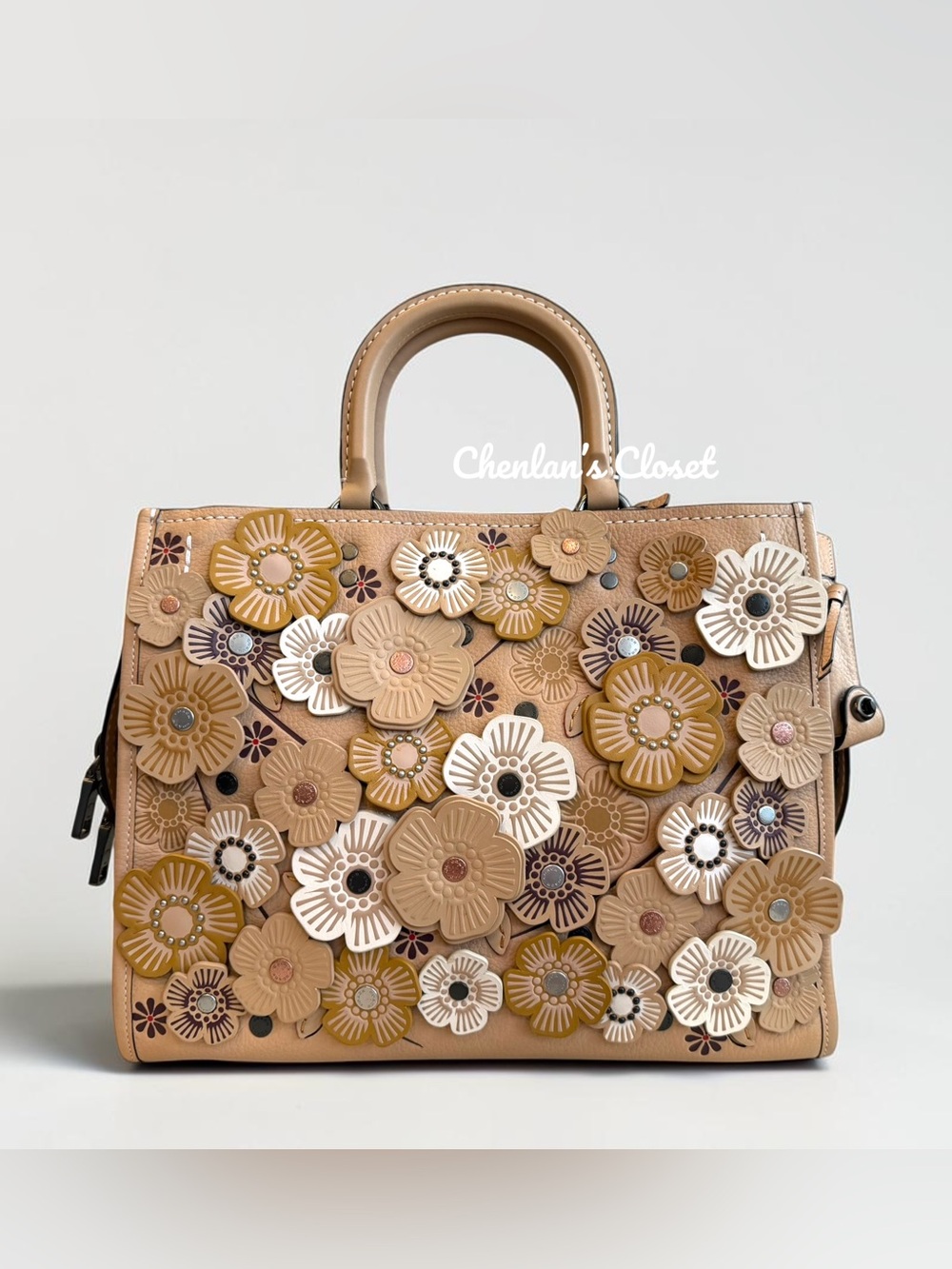Like New Coach Rogue 30 Tea Rose Satchel - Picture 4 of 15